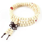 White Buddhist Good Luck Bracelet