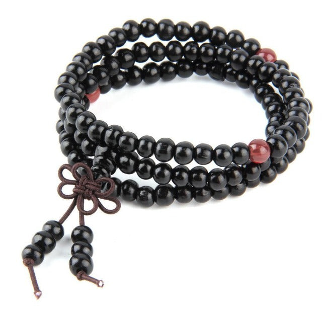 Black Buddhist Good Luck Bracelet