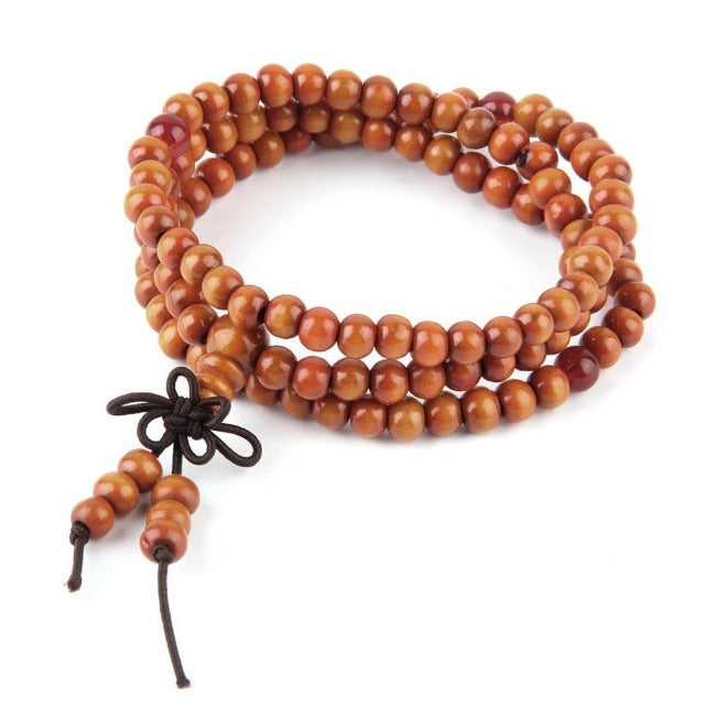 Orange Buddhist Good Luck Bracelet