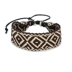 Handmade Brazilian Bracelet with Geometric Shapes in Black