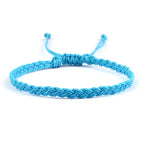 Handmade Blue Brazilian Bracelet in turquoise blue