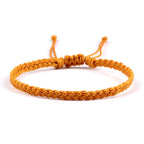 Thin Adjustable Brazilian Bracelet orange