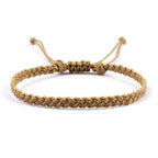 Thin Adjustable Brazilian Bracelet beige
