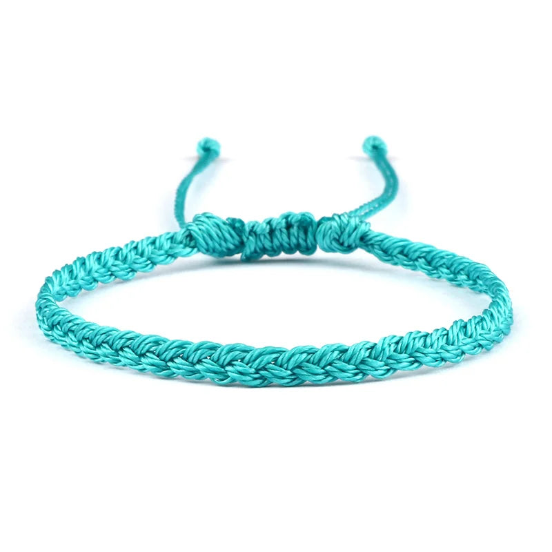 Thin Adjustable Brazilian Bracelet blue