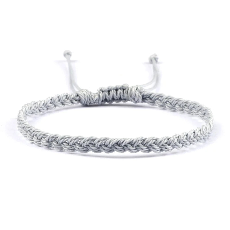 Thin Adjustable Brazilian Bracelet gray
