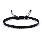 Thin Adjustable Brazilian Bracelet black