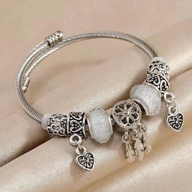 Dreamcatcher and Hearts Bracelet
