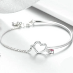 Fancy heart bracelet