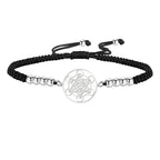 Black Metatron's Cube Colorful Bracelet