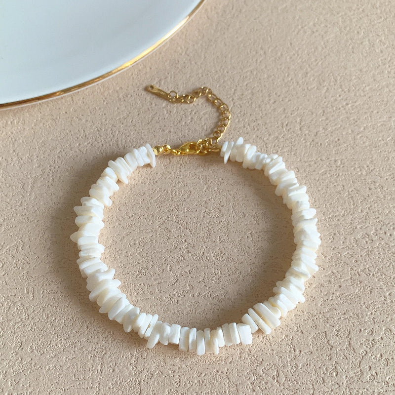 White Mother-of-Pearl Shell Bracelet