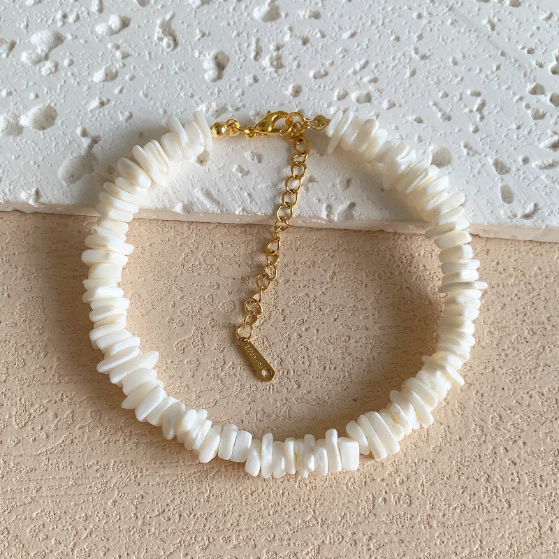 White Mother-of-Pearl Shell Bracelet