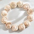 Sea snail shell bracelet