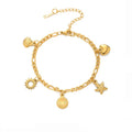 Gold Shell Bracelet for Women