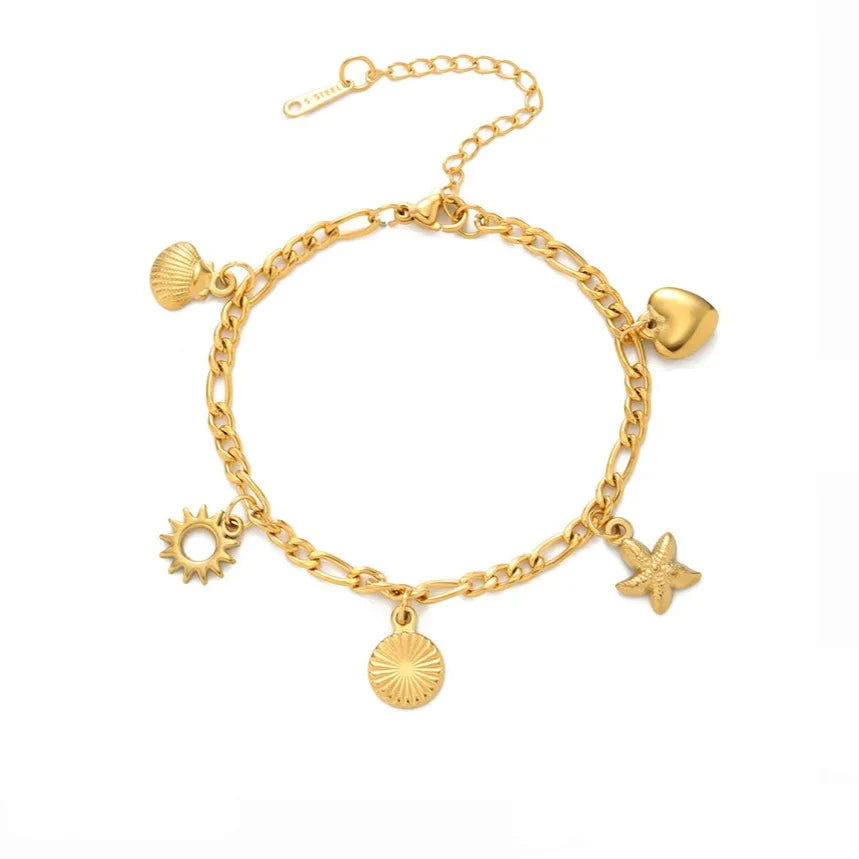 Gold Shell Bracelet for Women