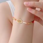 Short tennis bracelet