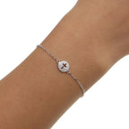 Silver Cross Bracelet