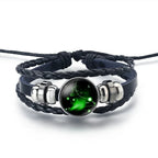 Leather Zodiac Sign Bracelet 12 Constellations Aries