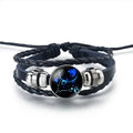 Leather Zodiac Sign Bracelet 12 Constellations Pisces