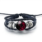 Leather Zodiac Sign Bracelet 12 Constellations Virgo