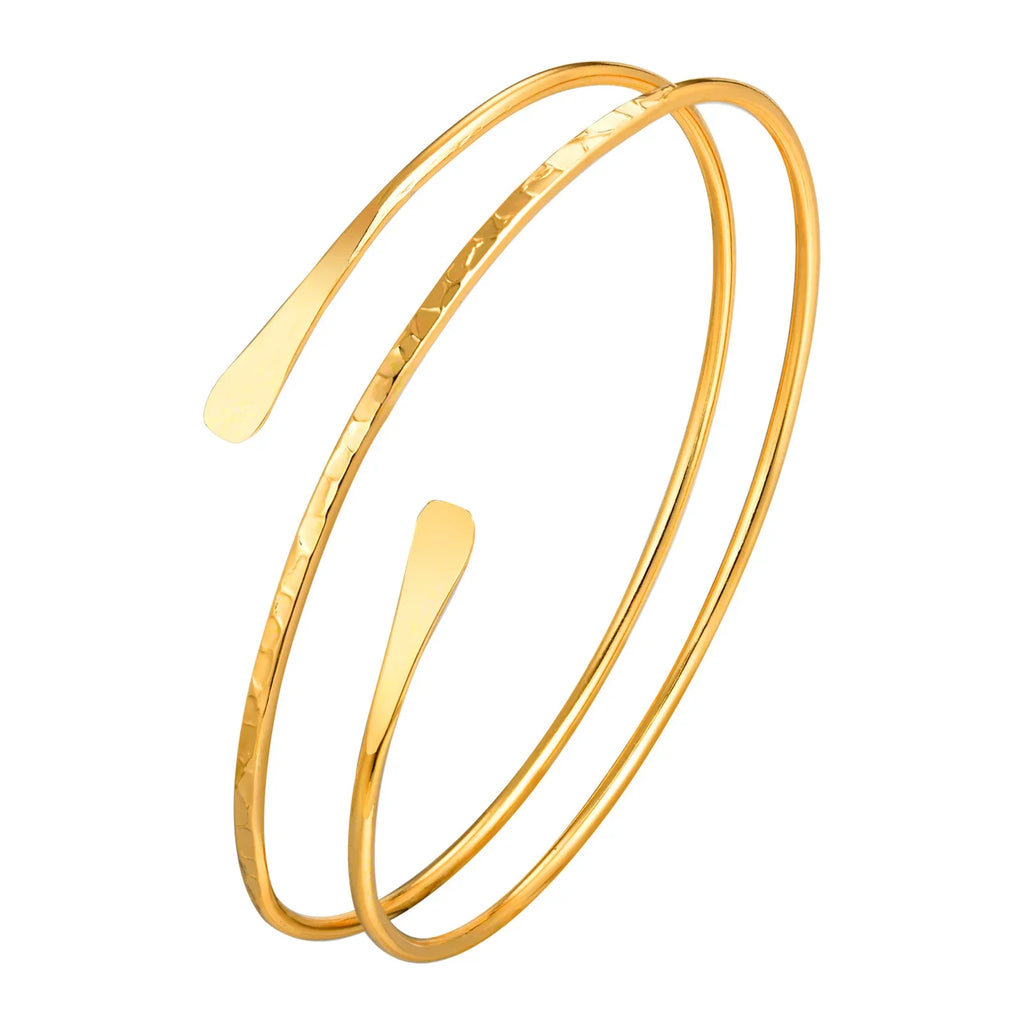 Women's arm bracelet - thin gold bicep chain
