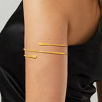 Women's arm bracelet - thin gold bicep chain