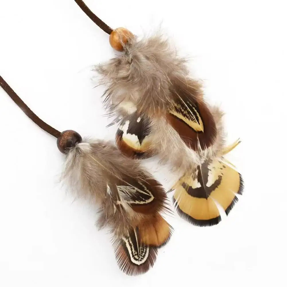 Women’s feather arm cuff bracelet - bicep chain
