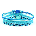 Braided Tibetan Lucky Bracelet 9 Blue
