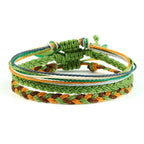 Braided Tibetan Lucky Bracelet 9 Green