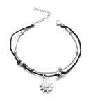 Double-Row Sun Anklet Bracelet