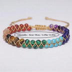 Natural stone 7 chakras anklet bracelet