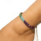 Natural stone 7 chakras anklet bracelet