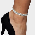 Women's rhinestone ankle bracelet
