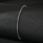 Slim Silver Anklet