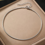 Slim Silver Anklet