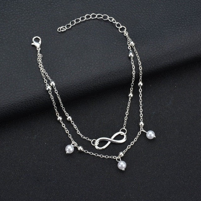 Infinity Anklet for Women silver