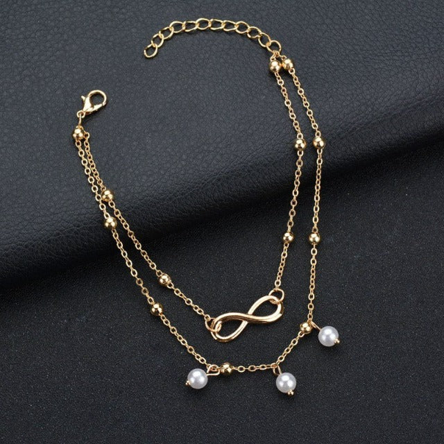 Infinity Anklet for Women gold