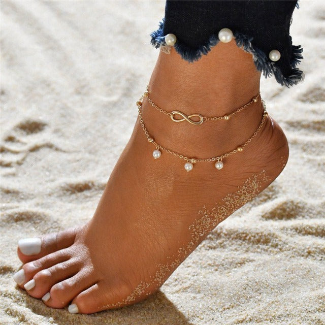 Infinity Anklet for Women gold