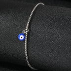 Blue Eye Anklet Silver