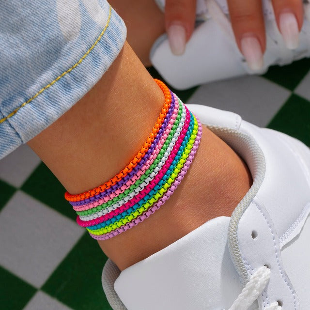 Colorful Women's Ankle Bracelet