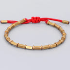 Vintage Tibetan Buddhist Red Curb Chain Bracelet