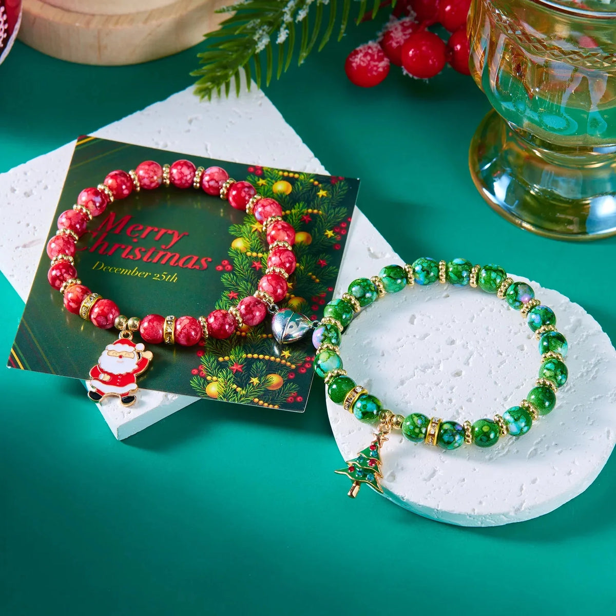 Separable Christmas Bracelet Best Friend Couple style 1