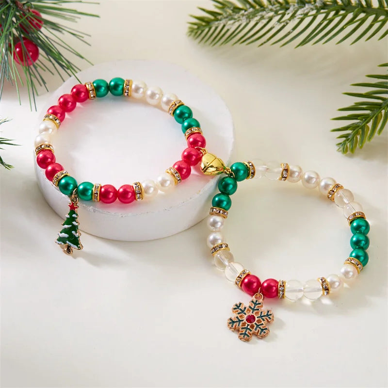 Separable Christmas Bracelet Best Friend Couple style 2