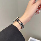 Replacement band for Apple Watch - black clover design