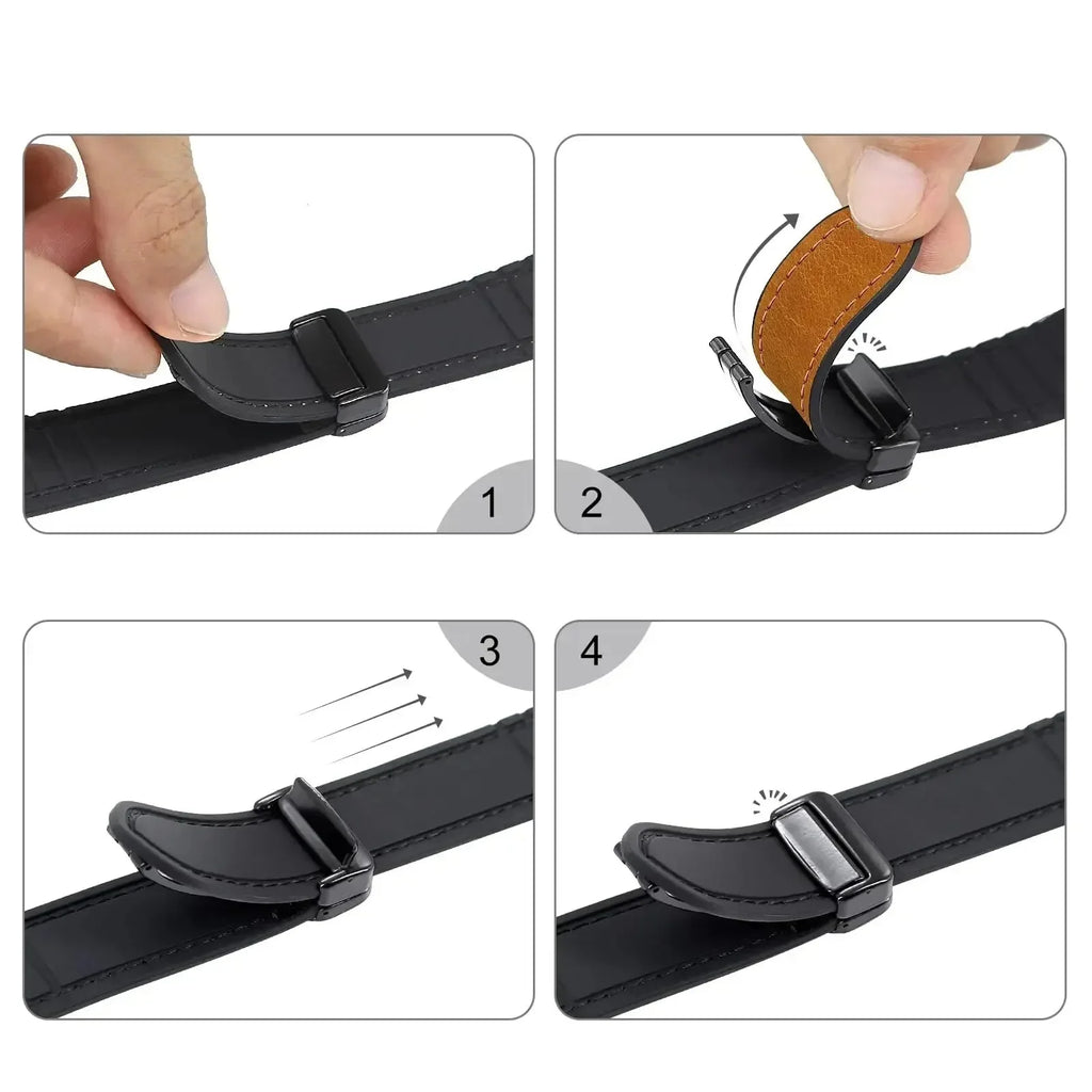 Replacement strap for Apple Watch in leather 