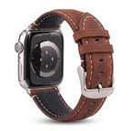Classic light brown leather replacement band for Apple Watch