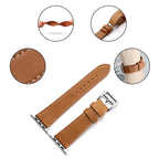 Leather replacement band for Apple Watch for women and men