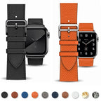 Leather replacement band for Apple Watch for women and men