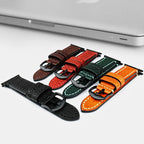 Replacement strap for Apple Watch in distressed leather 