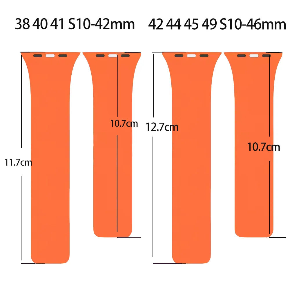 Replacement Apple Watch band in magnetic silicone 