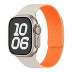Replacement Apple Watch band in magnetic silicone beige orange